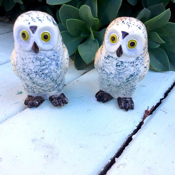 Salt Pepper shakers Owls - Picture 1 of 5
